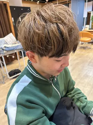 カラー メンズ 髪質改善&ストレート ‪✂︎‬鈴木青樹のヘアスタイル