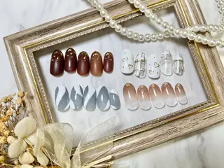 ネイル ネイルPetit Ribbonのネイルデザイン