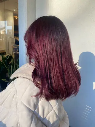 ミディアム fumi🪞血色感 アップ艶カラーのヘアスタイル