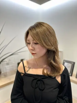 セミロング ヘアアレンジ 韓国ヘア/レイヤー Yan✂︎のヘアスタイル