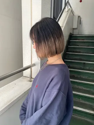 ミディアム カラー yiye 青山所属・無料カットモデル募集 🌱ひょうがのヘアスタイル