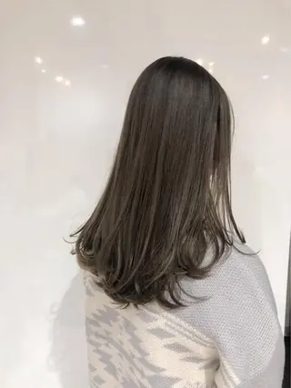 セミロング ✨韓国風カット/艶髪 カラー✨yumeのヘアスタイル