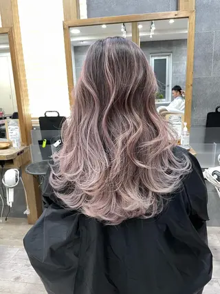 セミロング カラー gisele所属・小山 一之のヘアスタイル