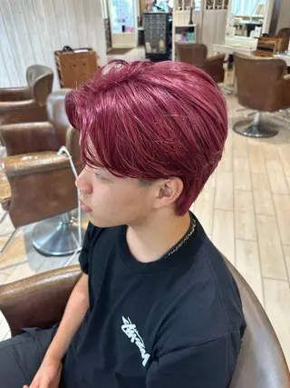 カラー メンズ 増渕 駿介のヘアスタイル