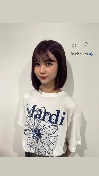 カラー AO所属・RISAKO 艶髪モテヘア🎀府中のヘアスタイル
