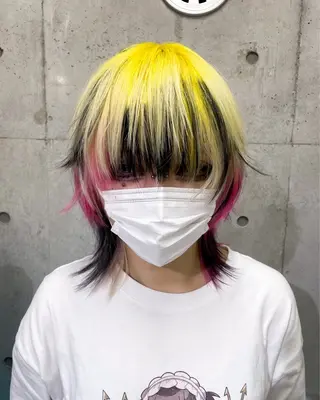 ミディアム ハイトーン/ブリーチ /ウルフ⛓️MAKIのヘアスタイル