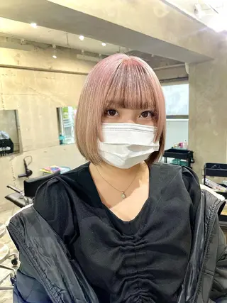 ショート カラー レイヤーカットとハイ トーン/HIROKIのヘアスタイル