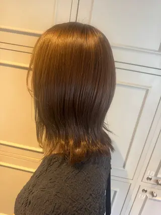 ミディアム カラー 中山 涼華のヘアスタイル