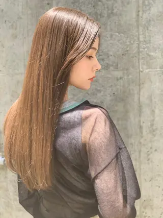 セミロング カラー I-CON所属・髪質改善/美髪のプ口 中島みきのヘアスタイル