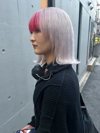 ミディアム カラー ハイトーンカラー ⭐️NAZUNAのヘアスタイル