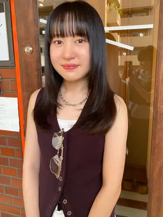 ミディアム みやけ ひなのヘアスタイル