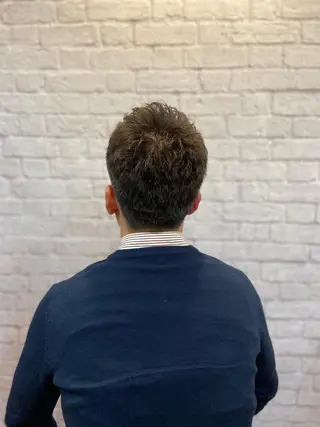 ショート カラー パーマ メンズ 💈メンズ特化 副店長松浦一聖💈のヘアスタイル