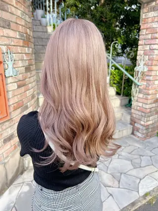 ミディアム カラー 💕ブリーチ/ヘアメ 🎀YUUKAのヘアスタイル