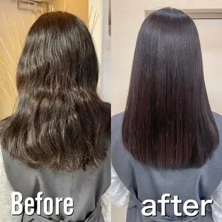 ロング パーマ 髪質改善/縮毛矯正 /ブリーチ矯正/岡部のヘアスタイル