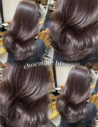 ロング カラー ONYX 表参道所属・表参道/ハイライト 髪質改善ストレートのヘアスタイル