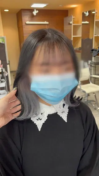 ショート カラー ヘアアレンジ インナー×縮毛矯正 ピンクカラー澤井里菜のヘアスタイル