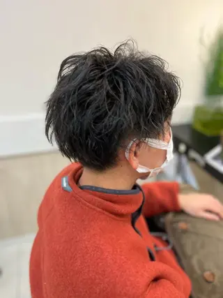 ショート パーマ メンズ トータルビューティー K:R鶴川のヘアスタイル