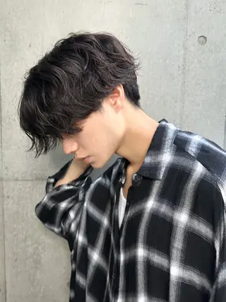 ショート パーマ メンズ メンズ特化 🦋KANOKO🦋のヘアスタイル