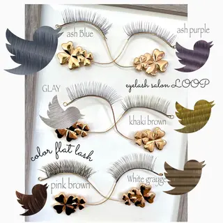 カラー メンズ マツエク・マツパ eyelash salonLoopꨄのマツエク・マツパデザイン