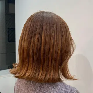 ミディアム カラー ヘアアレンジ 🍒透明感カラー/ emiri🍒のヘアスタイル
