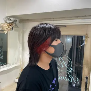 ショート カラー メンズ cinq PROJECT所属・ミルクティーベージュ /三村克彦のヘアスタイル