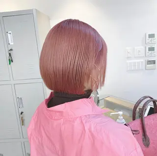 ショート カラー パーマ ヘアアレンジ メンズ キッズ ネイル マツエク・マツパ アイブロウ 暖色系/透明感 治野心のヘアスタイル