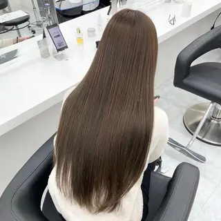 ロング カラー ヘアアレンジ 韓国ナチュラルヘア 🤍raika🤍のヘアスタイル