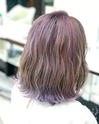 セミロング カラー 髪質改善×METEO 店長 貞松直也のヘアスタイル