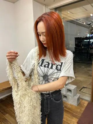 ミディアム siro所属・siro meru 透明感カラーのヘアスタイル