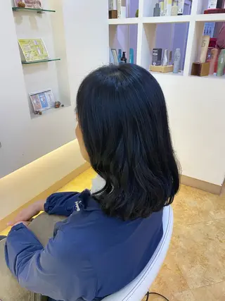 ミディアム パーマ 小松 千夏のヘアスタイル