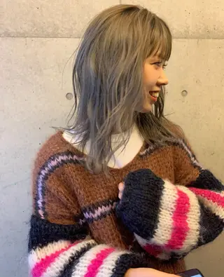 ミディアム カラー ♡ma ki♡のヘアスタイル