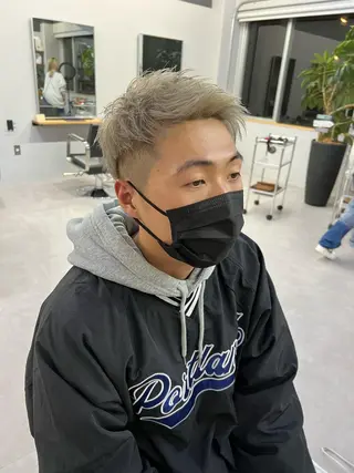 カラー メンズ 金子勇希🔥パーマ 比率90%以上🔥のヘアスタイル