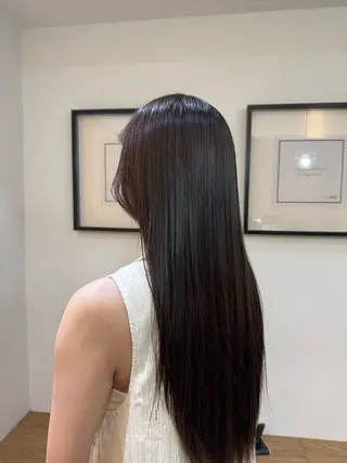 カラー La fith hair charme 渋谷店【ラフィス ヘアー シャルム】所属・🤎艶カラー/縮毛/ クルミ🤎のヘアスタイル