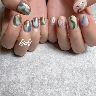 ネイル kichi･:* みじゅのネイルデザイン