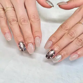 ネイル 【B.nail】名古屋志賀本通-フィルイン/ニュアンス/定額/長さだし-所属・橋立 敬子のネイルデザイン