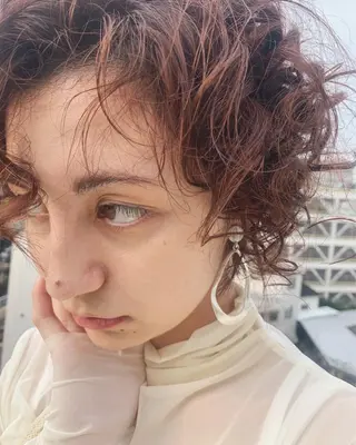 ミディアム カラー パーマ hair design girl所属・［girl］ MIKIのヘアスタイル