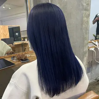 セミロング カラー ふかたさや🌟 艶感カラー🌟のヘアスタイル
