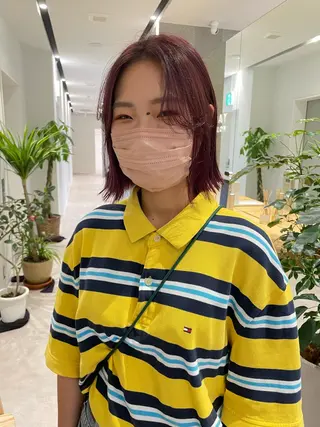 ミディアム カラー ベージュ🤎透明感 カラー🤎anriのヘアスタイル