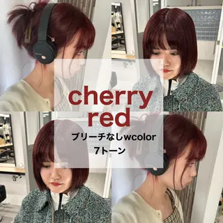 ショート カラー 愛結 暖色カラー🎀🩰のヘアスタイル