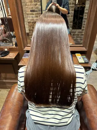 ロング 小野聡一郎/デザイン カラー/縮毛矯正特化のヘアスタイル