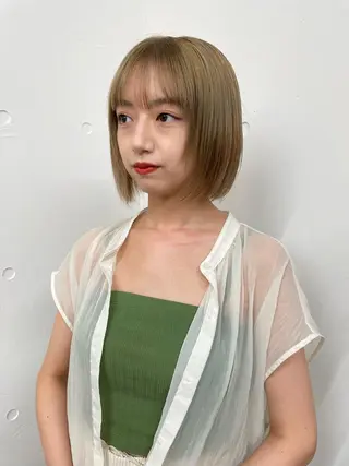 ショート カラー 原 菜帆のヘアスタイル
