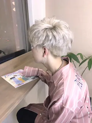 ショート カラー メンズ stylist hiro by schon所属・大人男髪/メンズ パーマ/hiroのヘアスタイル