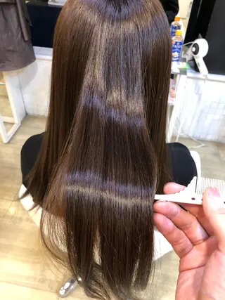 カラー 縮毛矯正　野口 恵のヘアスタイル