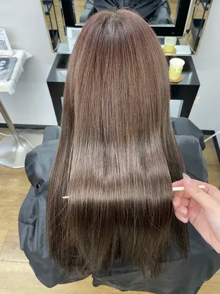 ロング 𝙃𝘼𝙍𝙐🎀 韓国×エクステのヘアスタイル