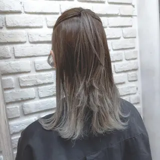 セミロング カラー メンズパーマ 本多のヘアスタイル