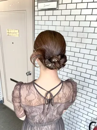 ヘアアレンジ 参列 ✽ 推し活ヘア 💕ゆり🐈🐾のヘアスタイル