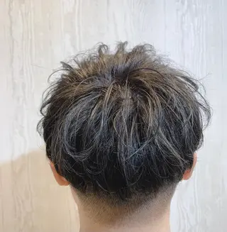 ショート カラー ヘアアレンジ メンズ HUENEST アカデミーサロンのヘアスタイル