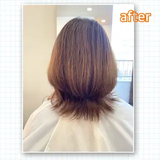 セミロング アミーベル🧸🧡 井口店✂️しおりのヘアスタイル