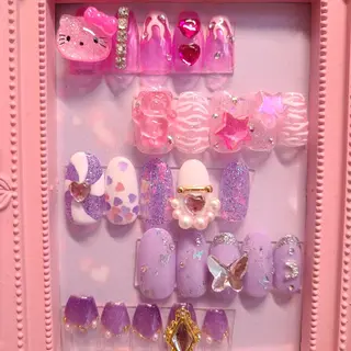 ネイル PinkMoon Nozomiのネイルデザイン