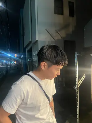 ショート メンズ パーマ/メンズ/ 鮫島竜海のヘアスタイル